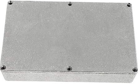 WESIEVYA Aluminium Effektgehäuse Druckguss Box Für Gitarrenpedale Robust Vielseitig Diy Zubehör Silberfarben