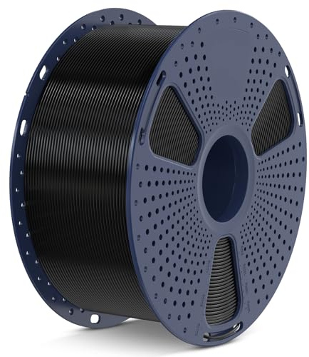 SUNLU PLA+ 3D-Drucker-Filament, 3 kg große Spule, PLA+ Filament 1,75 mm, härter und stärker, Maßgenauigkeit +/- 0,02 mm, 3 kg / 1 Spule, PLA+, Schwarz