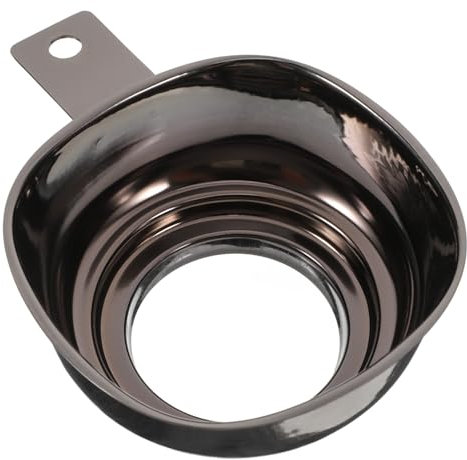 LAPYAPPE Imbuto Per Canning Acciaio Inossidabile Bocca Larga Con Manico Ergonomico Per Riempire Barattoli e Bottiglie Strumento Per Cucina e Conservazione Alimenti Nero