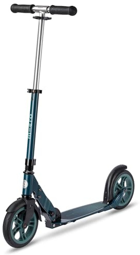 Micro Roller | Micro Klassischer Roller | ab 8 Jahren | Perfekt für Erwachsene & Kinder | Große Räder | Faltbar | Lenker verstellbar | Grün