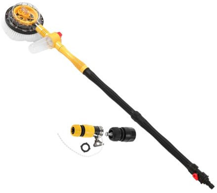 LALADEFIEE Rotierende Autowaschbürste Mit 120 cm Griff Automatische Reinigungstechnologie Einziehbar Für Haushalt
