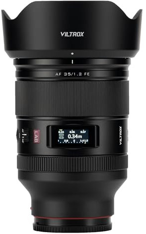 VILTROX 35mm f/1.2 F1.2 LAB FE Lens Full Frame Large Aperture Auto Focus Prime Lens Compatible with Sony E-Mount Cameras A7SIII A7III A7RIII A7IV A7RIV A9 A1 FX3 A7RV ZVE1 A7CR A7CII A93 ZV-E10 FX30