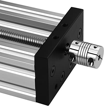 Vite a Ricircolo di Sfere 7 Dimensioni Sezione in Alluminio 200 a 500mm Movimento Lineare Alta Precisione per Macchine CNC Router Accessori di Ricambio