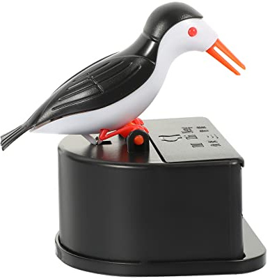 HIAKDOFT Scatola per Stuzzicadenti Forma di Volatile Dispenser per Stuzzicadenti Design Pressione Contenitore Decorativo per Impedisce Polvere e umidità per Uffici e Case