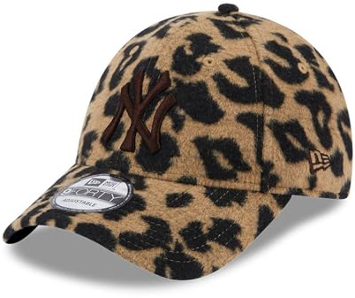 New Era Women MLB 9FORTY Leo Kunstfell Leopard Cap New York Yankees Brown