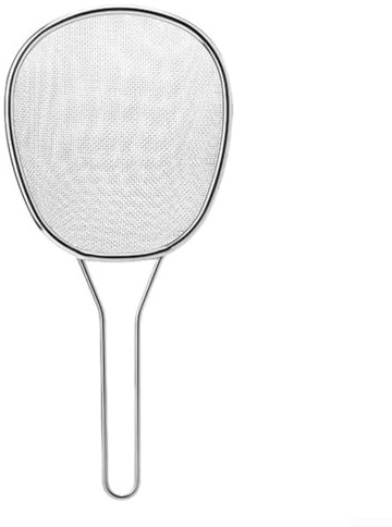 Filtro a rete in acciaio inox resistente con manico lungo per alimenti senza sforzo (grossolano)