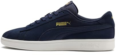 PUMA Smash V2, Zapatillas de Deporte Unisex adulto, Peacoat-Puma Team Gold-Whisper White, 44 EU