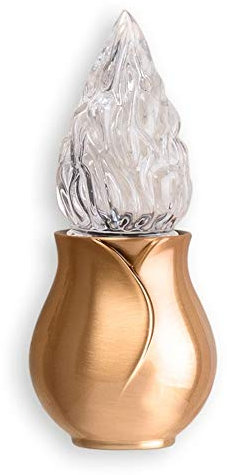 Lampada in bronzo - Finitura Bronzo Lucido - Linea Apulo (cm 20, a terreno) [T.04.3353/20]