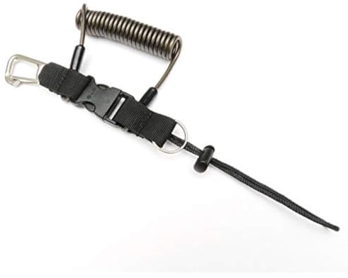 Namvo Heavy Duty Diving Lanyard Spring Coil Snorkeling Dive Underwater Camera Torch Light Anti-Lost Rope Line