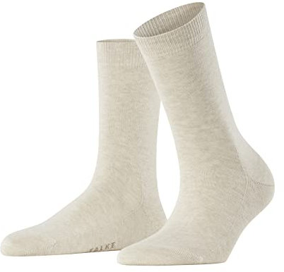 FALKE Damen Socken Family W So nachhaltige Baumwolle einfarbig 1 Paar, Beige Sand Melange 4659, 35-38