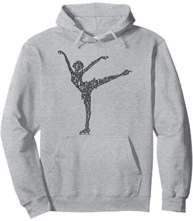 Eiskunstläuferin Eiskunstlauf Schlittschuhe Mädchen Damen Pullover Hoodie