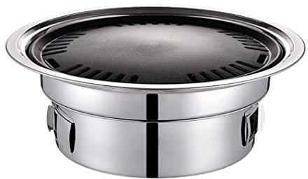 Kolgrill Picknick Grill Träkolgrill Kolgrill I Rostfritt Stål Non-stick Grillbricka Grillar Bärbar Kolspis Utomhuscamping Kolgrillar Picknickgrill (Color : 40cm)