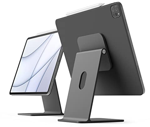elago Magnetischer Tablet-Ständer für iPad/Nintendo Switch 2 | Kompatibel mit iPad Pro 12,9″ (6/5) und 11″ (4/3), Air 10,9″ (5/4), Mini 8,3″ (6), Nintendo Switch 2 (Dunkelgrau)