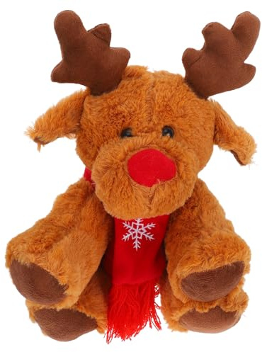 ifundom Rudolph La Renna Dal Naso Rosso Peluche Natalizio Per La Decorazione Invernale Della Camera Letto Dell'auto Coccolotto Peluche Natalizi