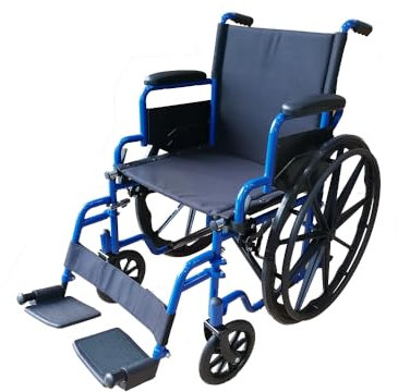 App Life Sedia a Rotelle Pieghevole Leggera ad Autospinta, Dispositivo Medico Classe I per Disabili/Anziani Acciaio con Braccioli, Pedane ribaltabili Estraibili