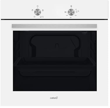 Cata Horno Estático SES 6004 WH con Iluminación Interior y Puerta Panorámica Full Glass Capacidad 62 L Ancho 60 cm Color Blanco