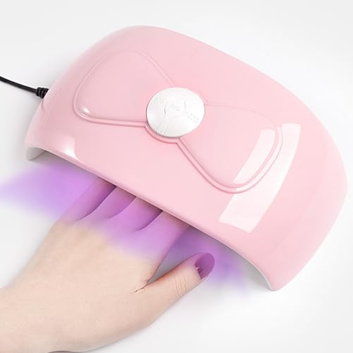 UV LED Nail Lamp for Gel Nails, Gel Dryer with Auto Sensor 4 Timers | Flash cure quick drying. USB plug. Professional salon home use. Nail art tool.