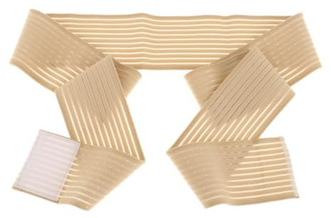 Ronyme Bande Mammaire, Sangle stabilisatrice de Poitrine, Accessoires de Sport, Bande de Soutien Mammaire, Ceinture Thoracique, pour la, Beige