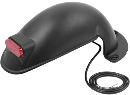 ziyany Kotflügel hinten mit Rücklicht, kompatibel mit 10-Zoll-Elektroroller, Kotflügel, Kotflügel hinten, Spritzschutz, Unterstützung, Kotflügelteile