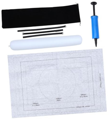 ibasenice 2000stücke Puzzlematte Graue Filz Puzzledecke Für Teile Inklusive Aufrollbarem Inflatable Tube Und Fixierbändern Für Puzzlespaß Zuhause Oder Unterwegs