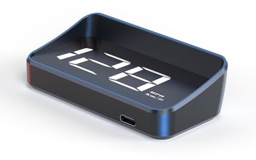 AMHVMU M2 Head-Up-Display Auto mit GPS Tacho & digitaler Geschwindigkeitsanzeige – HUD Display Auto-Geschwindigkeitskontrolle, klare Projektion, USB Plug&Play, universell für alle Fahrzeuge