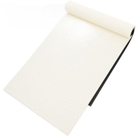 NUOBESTY Grafikpapier Mit Einseitig Bedruckt Für Mathematik Und Zeichnungen Mit Stabiler Kartonrückseite Für Schreiben Papier Für Präzise Notizen Und Skizzen