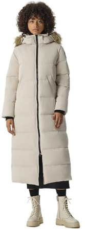 Fitouch Women's Waukee Long Down Coat Parka Jacket | 750+ Fill Power | Full-Length