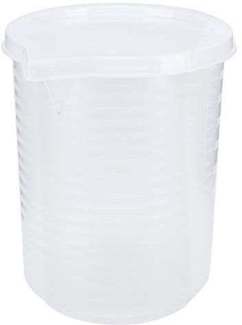 Vaso Medidor de Plástico Resistente Al Calor, Vaso Medidor de Plástico Transparente con Tapa para Aislamiento de Aire y Protección de Ingredientes 500 Ml/1000 Ml (1000ML)