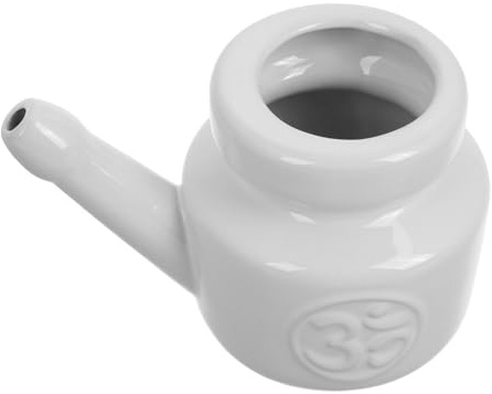 EXHUMKY Nasenspülkännchen aus Keramik 350 ml Langlebig und Elegant Geeignet für Yoga und Saisonale Veränderungen Einfach zu Bedienen und Ästhetisch Ansprechend