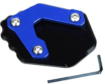 LCXZKIVS Motorrad Für B&M&W R1200GS R1200 GS R 1200 GS R 1200GS LC K50 2012-2016 Motorrad CNC Kickstand Fuß Seitenständer Verlängerung Pad Stützplatte Vergrößern Ständer Anti-Rutsch(Blau)