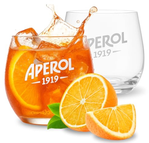 Maxito Aperol Gläser von hervorragender Qualität mit 370 ml im 2er Set als Geschenke für Frauen oder Aperol Geschenk I Aperol Spritz Gläser I Cocktailgläser I Aperol I Hochzeitsgeschenk I Geschenkbox
