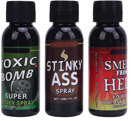 TARSHYRY Spray Extra Fuerte de Pedos, Spray de Broma de Mal Estado, Regalo de Mordaza Ideal 3pcs 30 Ml para Fiestas y Eventos, Bomba de Entretenimiento con Olor único