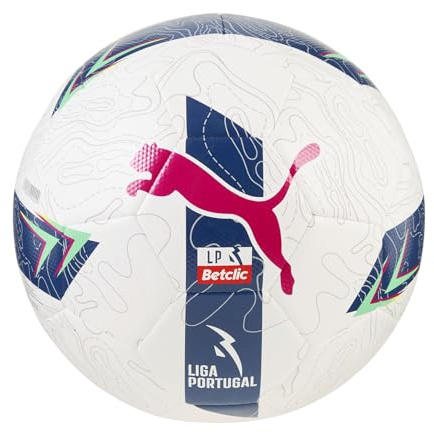 PUMA Unisex Orbita Liga Portugal Fußball 3, White Multicolor