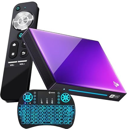 Android TV Box 14.0, H96MAX M9 8GB RAM 128GB ROM RK3576 Quad-Core Chip, Support 4K/8K WIFI 6 2.4Ghz/5Ghz Dual WIFI BT 5.0 3D HDR10 with Wireless Mini Keyboard,8GB+128GB