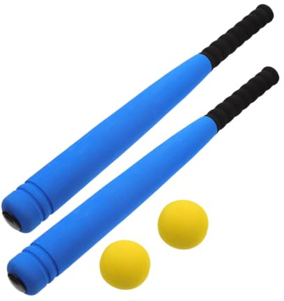 BESPORTBLE Mazze da Baseball in Schiuma EVA Leggere e Trasportabili con Palline Mazze Morbide da Allenamento per Blu Sicure e Facili da Usare per Famiglie e Principianti