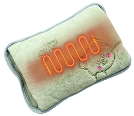 de Agua Caliente - Calentador De Manos Recargable - Botella de Agua Caliente con de Peluche - Para Dolores Menstruales Cuello Hombros Piernas Cintura Abdomen Cuerpo