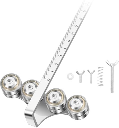 Guida per sega circolare, guida per il taglio del legno, righello regolabile per taglio preciso e guida in linea retta, strumento fai da te per seghe circolari a mano (design rettangolare a quattro