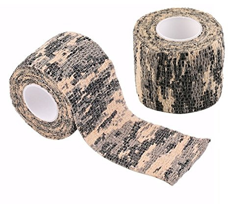 NAMVO Self-Adhesive Non-Woven Camouflage wrap Rifle Gun Hunting Camo Stealth Tape 4.5M - ACU Camouflage