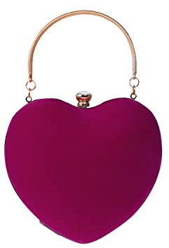 NICOLE & DORIS Abendtasche Damen Abend Clutch Umhängetasche für Hochzeit sketten Tasche Handtasche für Party Rose