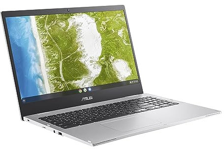 ASUS Chromebook CX1 (CX1500) 15.6 HD Laptop (Celeron N4500, 4 GB RAM, 64 GB eMMC, Chrome OS), Silver