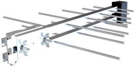 STRONG SRT ANT 100 | Antenna esterna UHF | 16-18dB | DVB-T/T2 | Amplificatore ad alta guaina | Filtro 4G/5G | Inserter 5V | Connettore F