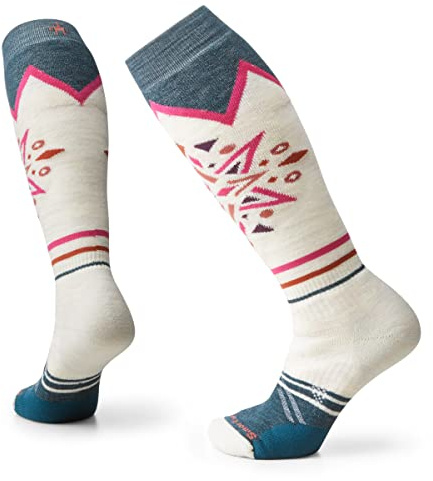 Smartwool Womens Ski Full Cushion Mountain OTC Socks M Moonbeam