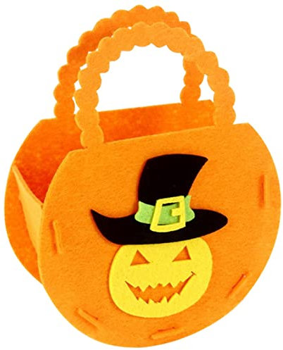Bolsa de dulces de Halloween Bolsa de truco o trato de Halloween Canasta de dulces de calabaza Bolsa de truco o trato Niños Bolsa de almacenamiento para niños Bolsa de favores de fiesta Bolsa de regal