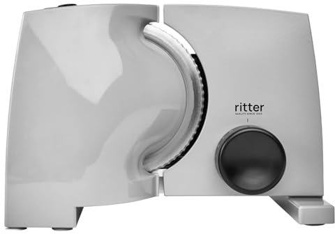 ritter nova 1 Duo Plus affettatrice elettrica universale in metallo con motore ECO, affettatrice professionale da casa, Made in Germany