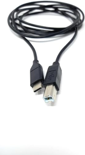 DRUT 3m USB 3.1 Type C to USB B Type Plug For Printer, Music Instrument | Mixer Cable Lead 10ft