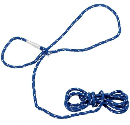 RL24 TransHorse - Kontaktseil Allround | Führstrick mit Einer Schlaufe | elastischer Pferde-Strick | Bodenarbeitsseil in Water Blue | Anbindestrick | Länge 4 m | 3 Stück (3er Set)