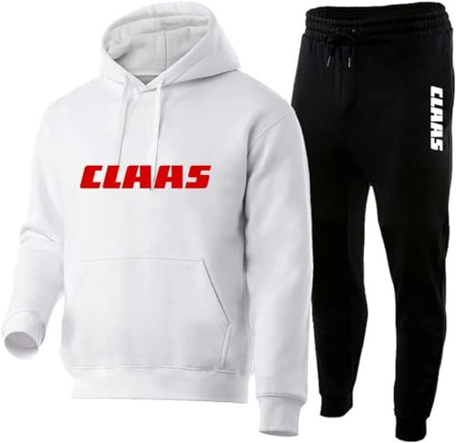 GIOPSQ Herren/Damen Cl_AAS einfarbiger Baumwoll-Hoodie-Sweatshirt-Hosenanzug, klassische Sportbekleidung, lässige Jogging-Kleidung sport/D/XXL