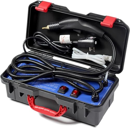 Máquina de vapor portátil de alta temperatura Limpiador de vapor de alta presión Limpiador de vapor multifuncional inteligente for aceites pesados ​​y manchas fuertes en cocinas, automóviles(110v 1700