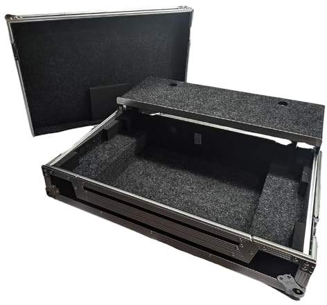 Harmony Cases HCREV5LTW Compatible with DDJ-REV5 DJ Controller Custom DJ Case with Laptop Tray and Wheels
