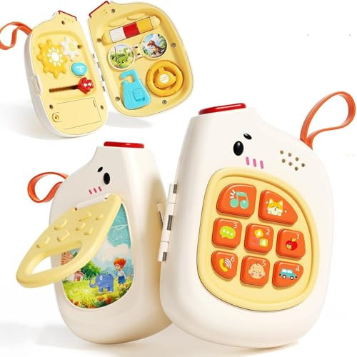 JoyJoyful Giochi Telefono Neonato 6-9 Mesi, Gioco Musicali Bambino 1 Anno, Busy Board Giochi Montessori 1 Anno, Elettronici per l'apprendimento, Regali Compleanno Precoci per 1 2 3 Anni
